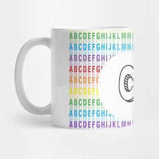 Letter C - Alphabet - Rainbow Mug